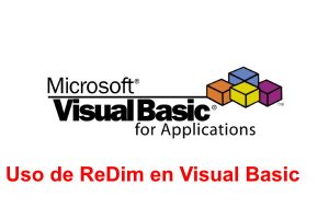 Uso de Redim en Visual Basic