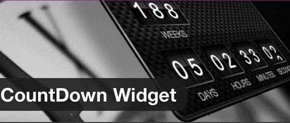 Plugin Countdown Widget de WordPress