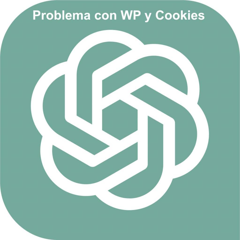 ChatGTP WordPress y Cookies. Logo y texto