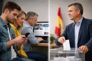 Posicionar el perfil del candidato es clave en unas elecciones municipales. Votantes en la campaña y en la urna