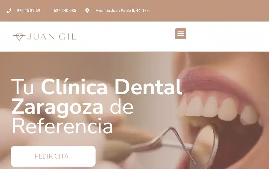 La mejor clínica dental de Zaragoza. Web de la clínica