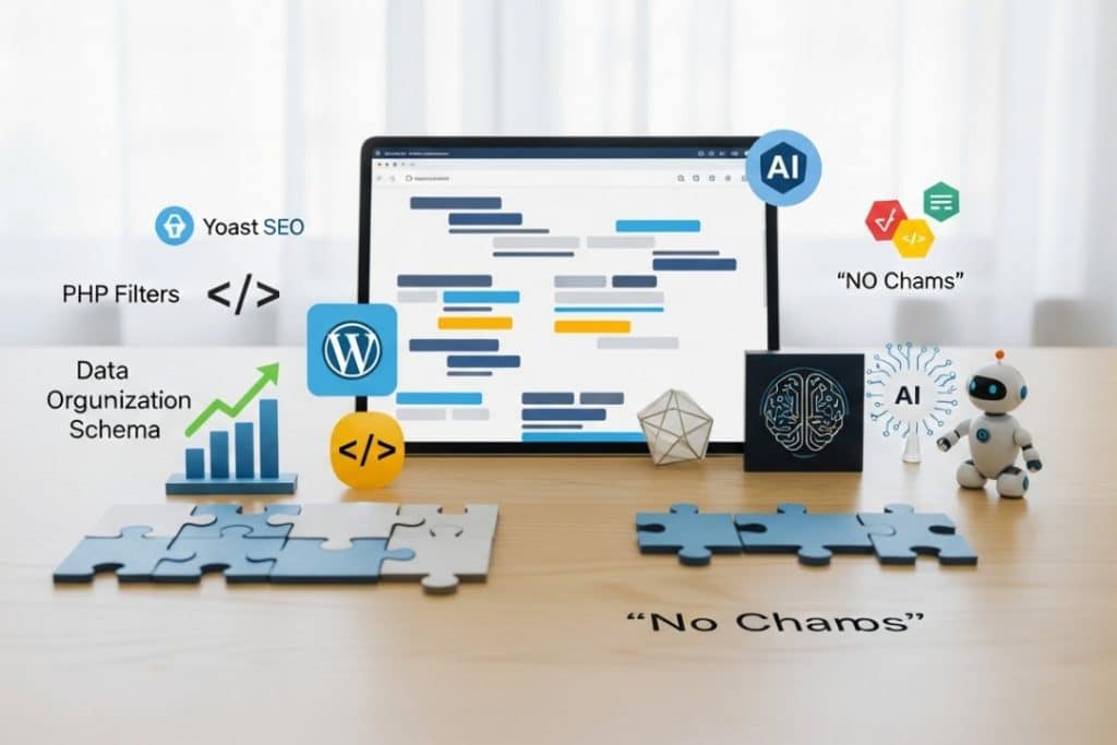 Datos estructurados en WordPress sin caos: Yoast, filtros PHP y la IA como copiloto
